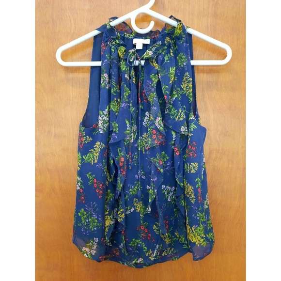 Ella Moss Silk Floral Blouse - Size XS - Picture 1 of 5